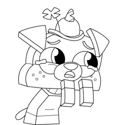 Gluppycorn Unikitty Free Coloring Page for Kids