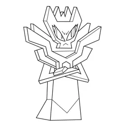 Master Doom Unikitty Free Coloring Page for Kids