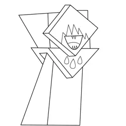 Master Misery Unikitty Free Coloring Page for Kids