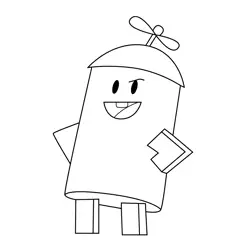 Rascal Unikitty Free Coloring Page for Kids