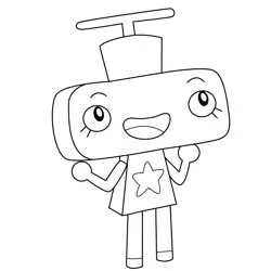 Stellacopter Unikitty Free Coloring Page for Kids