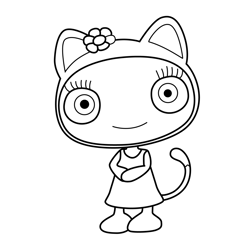 De Li 5 Waybuloo Free Coloring Page for Kids