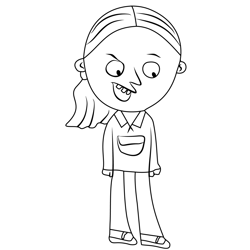 Allison From Wayside Free Coloring Page for Kids