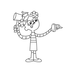 Bebe Gunn From Wayside Free Coloring Page for Kids