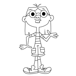 Dana From Wayside Free Coloring Page for Kids