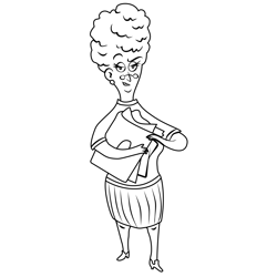 Mrs Drazil From Wayside Free Coloring Page for Kids