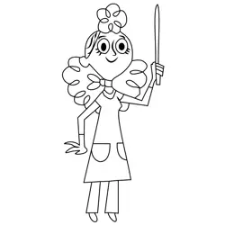 Mrs Jewls From Wayside Free Coloring Page for Kids