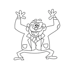 Principal Kidswatter From Wayside Free Coloring Page for Kids