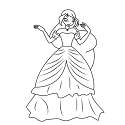 Cute Winx Club Babe Free Coloring Page for Kids