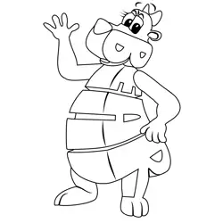 Bear From Wordworld Free Coloring Page for Kids
