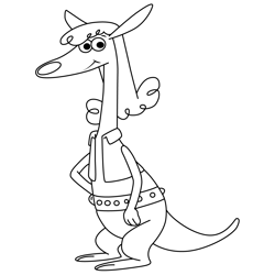 Duffy Work It Out Wombats! Free Coloring Page for Kids