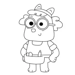 Pilot Work It Out Wombats! Free Coloring Page for Kids