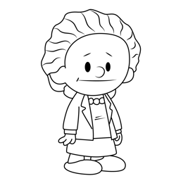 Golda Meir Xavier Riddle and the Secret Museum Free Coloring Page for Kids