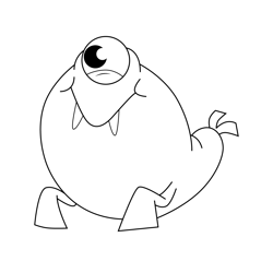 Barbara's Walrus Zig and Sharko Free Coloring Page for Kids