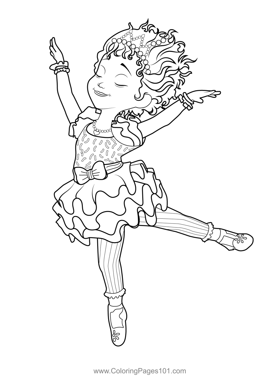 Ballerina Nancy Fancy Nancy Clancy Coloring Page for Kids   Free ...
