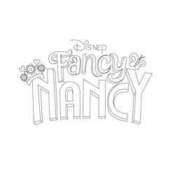 Fancy Nancy Poster Fancy Nancy Clancy Free Coloring Page for Kids