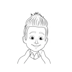 Jonathan Fancy Nancy Clancy Free Coloring Page for Kids