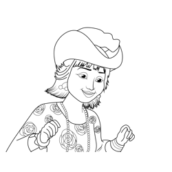 Mrs. Devine Fancy Nancy Clancy Free Coloring Page for Kids