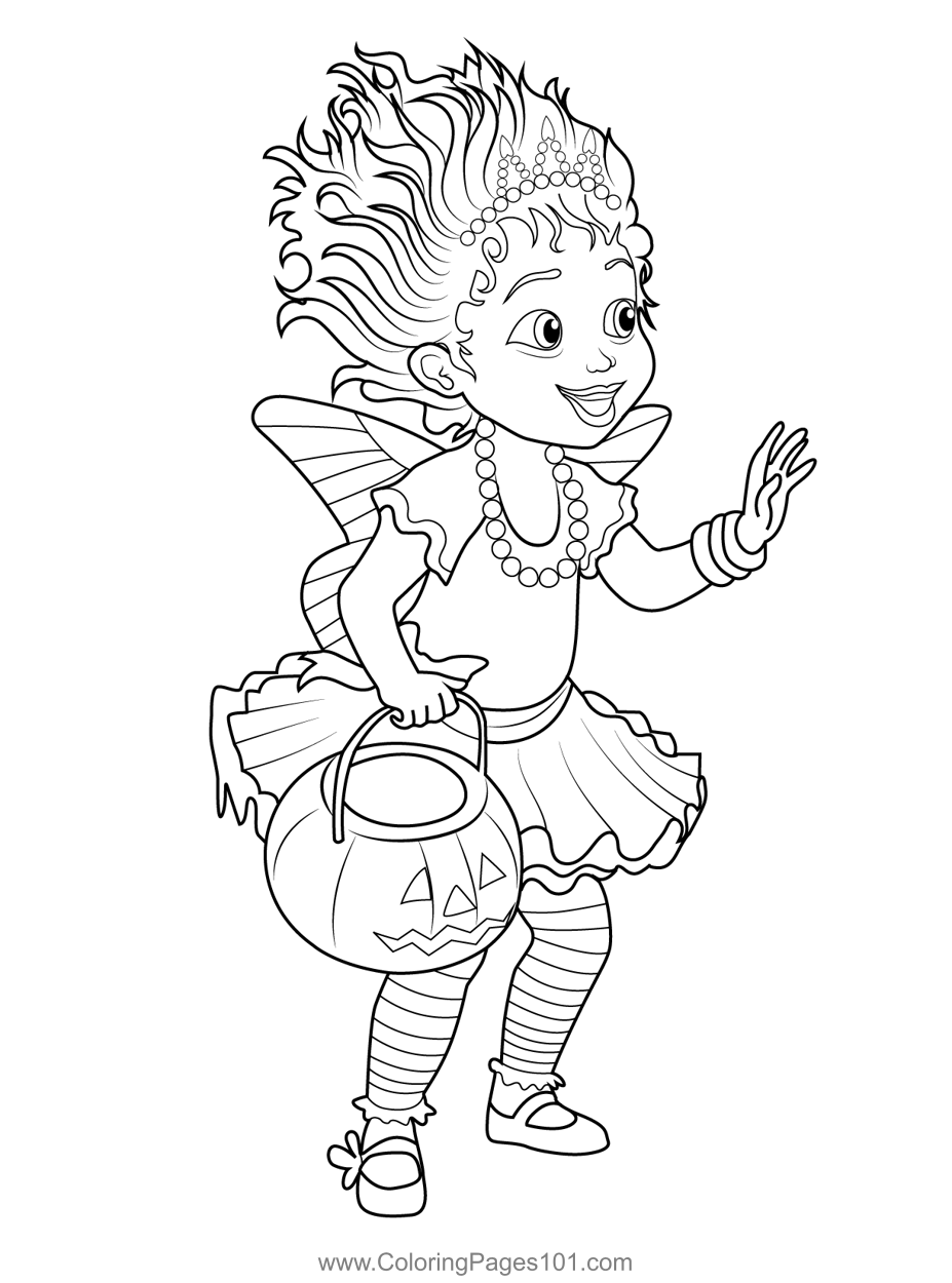 Nancy s Ghostly Halloween Fancy Nancy Clancy Coloring Page for ...