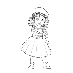 Tumblr Fancy Nancy Clancy Free Coloring Page for Kids