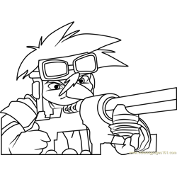 Ian Papov Beyblade Free Coloring Page for Kids