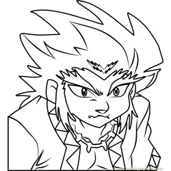 Lee Beyblade Free Coloring Page for Kids