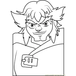 Lupinex Beyblade Free Coloring Page for Kids