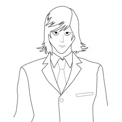 Lind L Tailor Death Note Free Coloring Page for Kids
