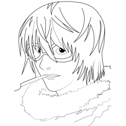 Matt Death Note Free Coloring Page for Kids