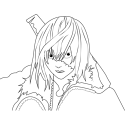 Mello Death Note Free Coloring Page for Kids