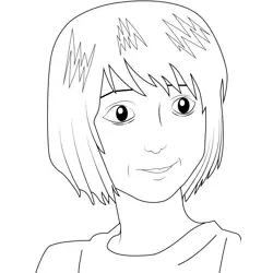 Sachiko Yagami Death Note Free Coloring Page for Kids
