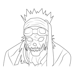 Shinigami Death Note Free Coloring Page for Kids