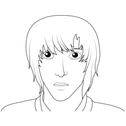 Touta Matsuda Death Note Free Coloring Page for Kids