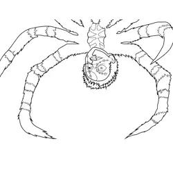 Spider Demon Son Demon Slayer Free Coloring Page for Kids