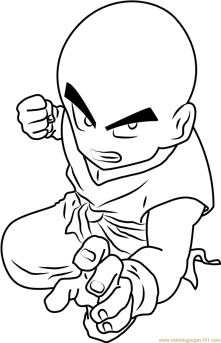 Dragon Ball Z Kid Goku Coloring Page for Kids - Free Dragon Ball Z