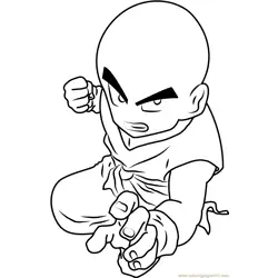 Dragon Ball Z Kid Goku Free Coloring Page for Kids