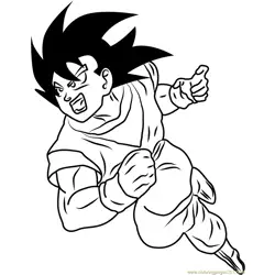Dragon Ball Z Free Coloring Page for Kids