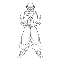 Dragonball Z 2 Free Coloring Page for Kids