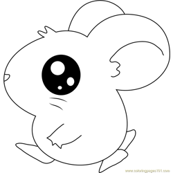 Hamtaro Going Free Coloring Page for Kids