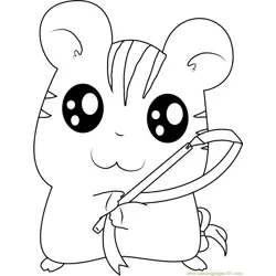 Hamtaro Sandy Free Coloring Page for Kids