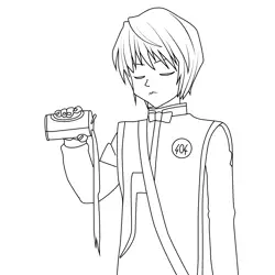 Kurapika pours out the drink Free Coloring Page for Kids