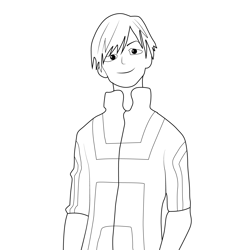 Neito Monoma Physical Education Uniform My Hero Academia Free Coloring Page for Kids