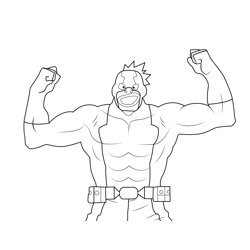 Rikido Sato My Hero Academia Free Coloring Page for Kids