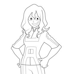 Setsuna Tokage Physical Education Uniform My Hero Academia Free Coloring Page for Kids