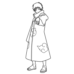 Minato Namikaze Naruto Coloring Page  Coloring pages, Naruto drawings,  Minato