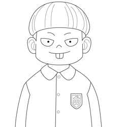 Emile Elman Spy x Family Free Coloring Page for Kids