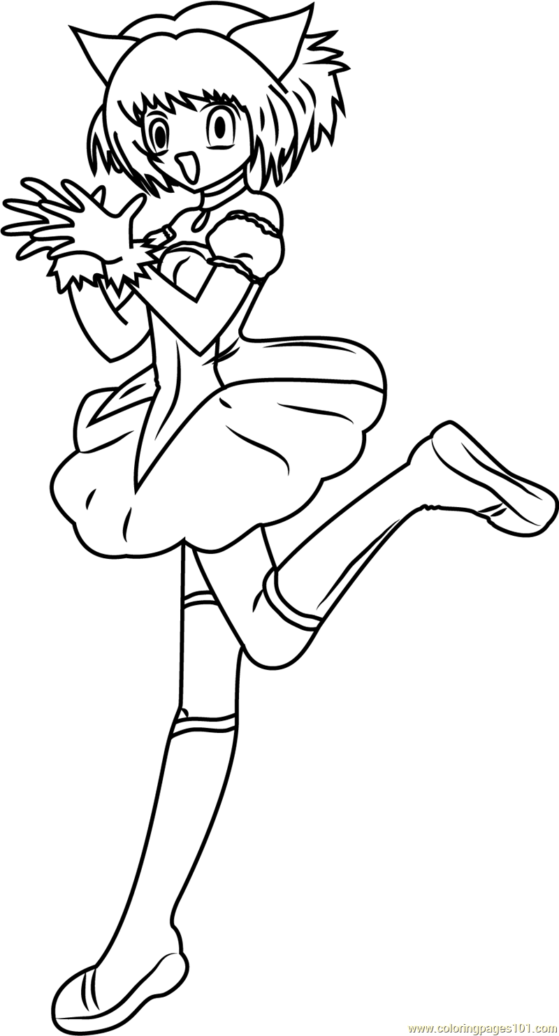 coloring pages mew mew power