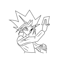 Angry Yu-Gi-Oh Free Coloring Page for Kids