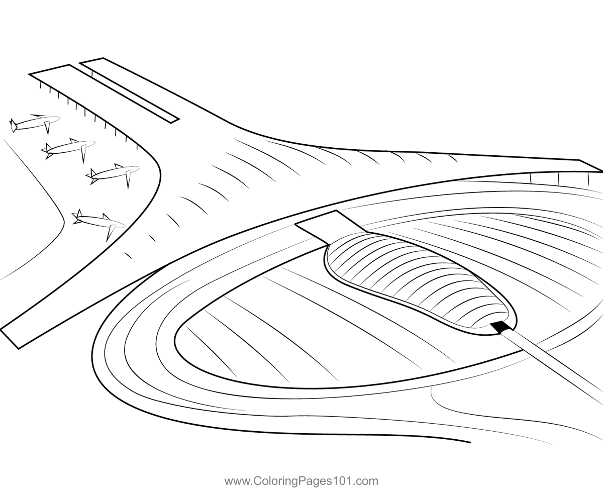 Beijing Capital International Airpor Coloring Page For Kids Free Beijing capital international airpor coloring page for kids free