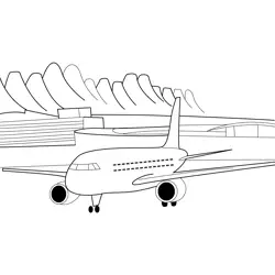 Denver Airport Free Coloring Page for Kids